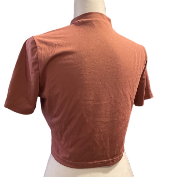 🌼Shein mock neck crop top size M - Picture 2 of 7